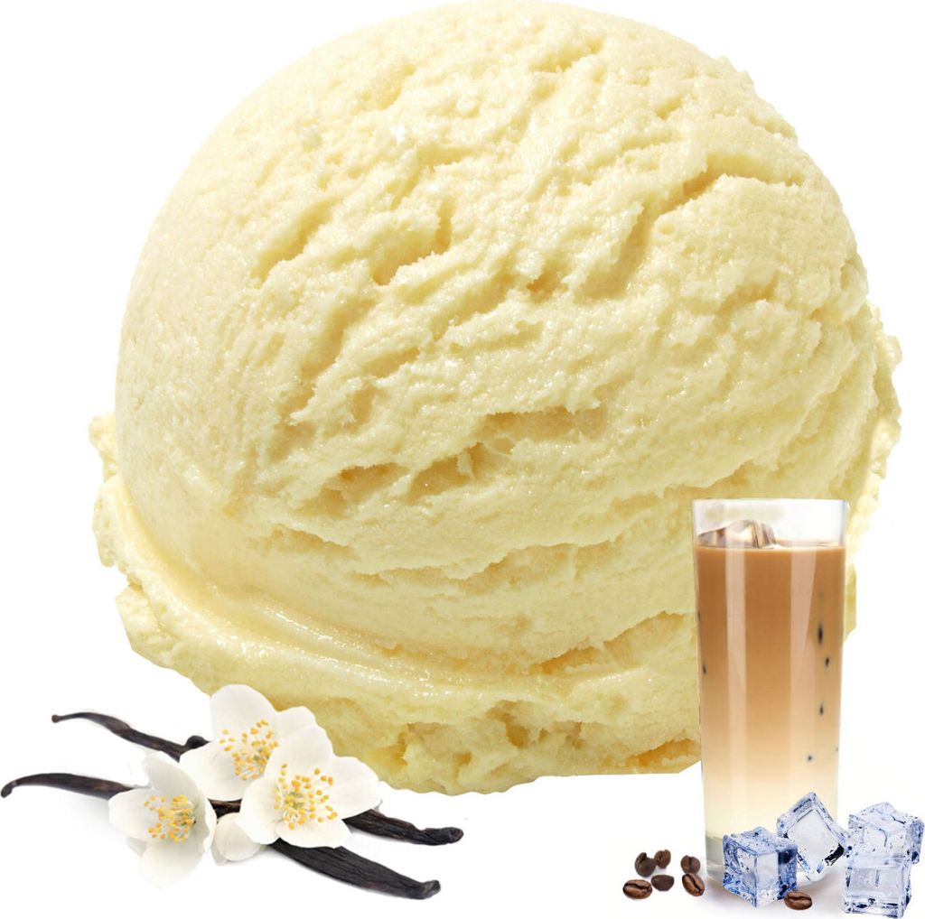 Vanille Eiskaffee Veganes Eis Pulver Zucker-, laktosefrei 333 g