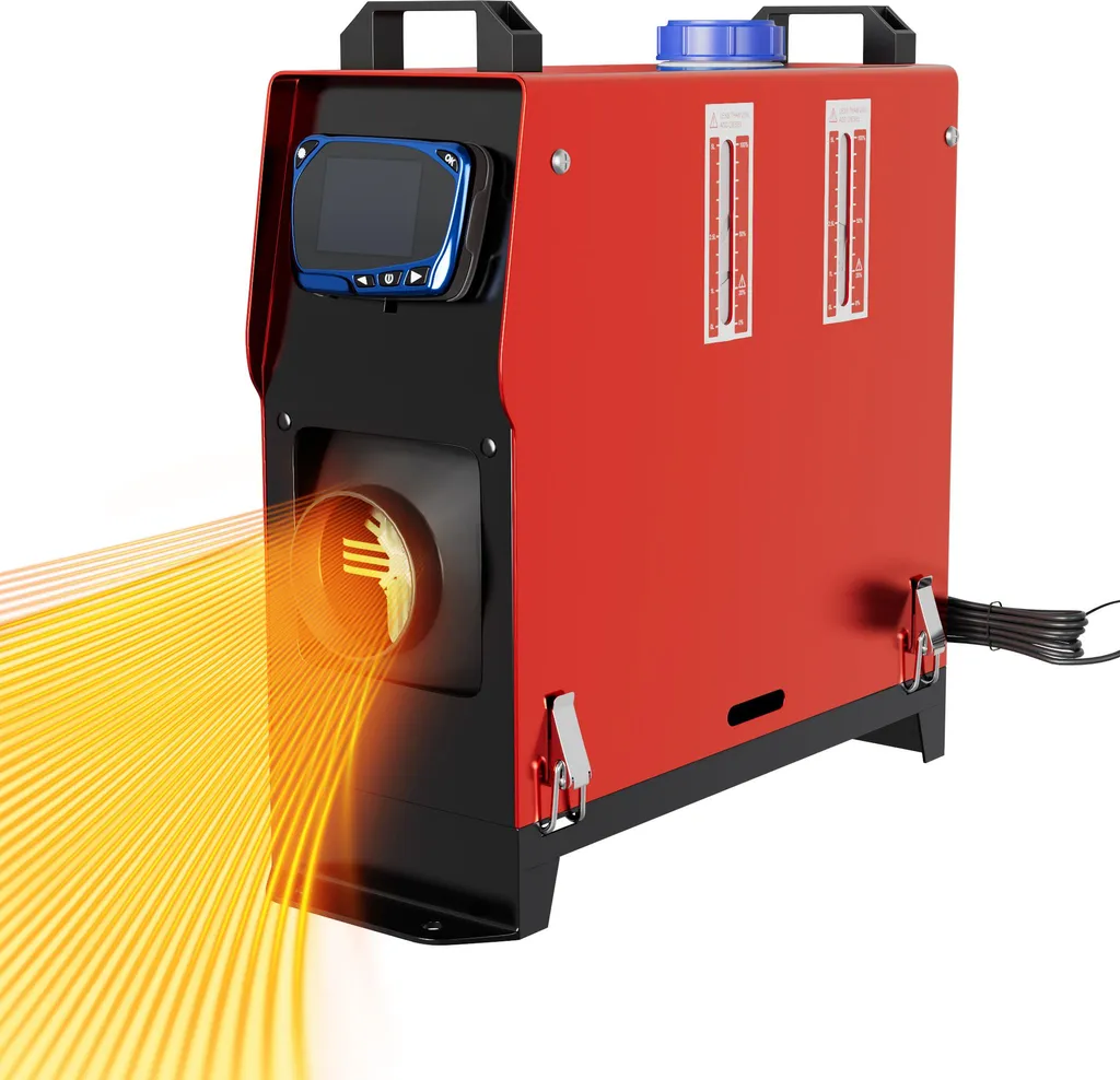 Riscaldamento Diesel 12V 8KW YUENFONG Rosso - Calore per la tua Casa e Lavoro