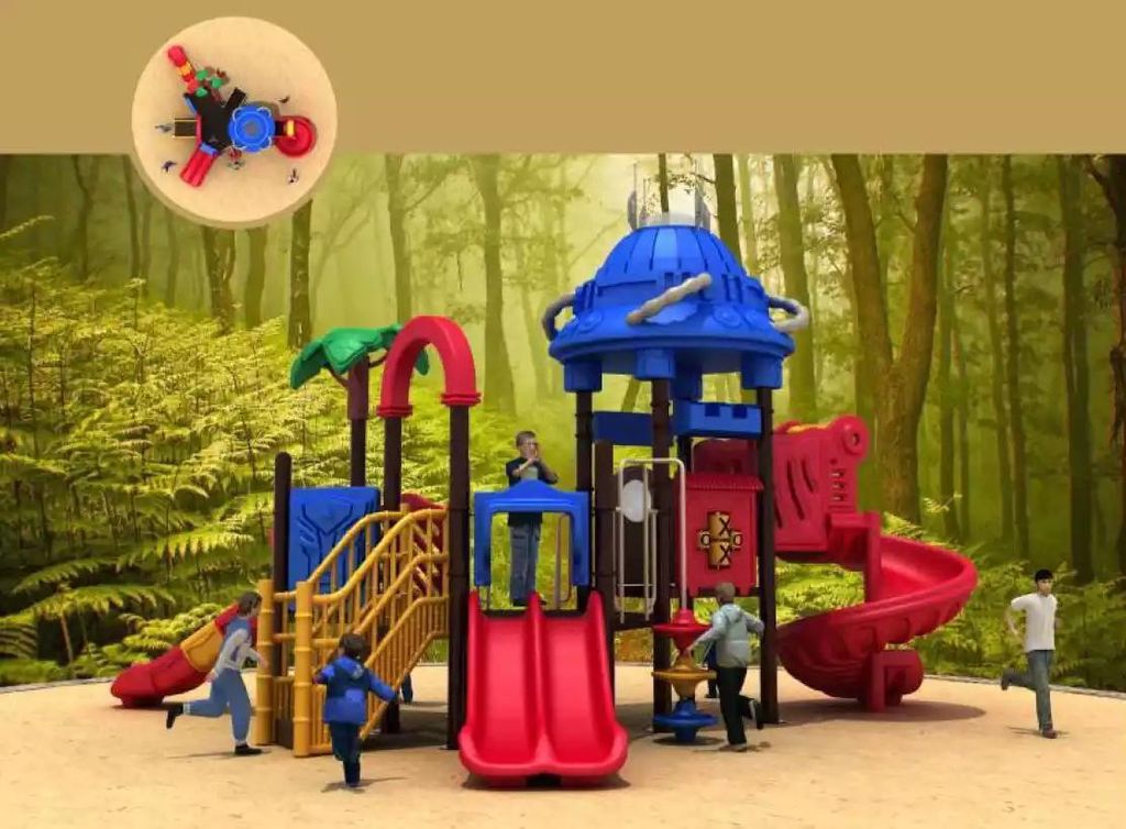 Spielturm mit Rutsche Kletterturm Kinder Spielhaus Spielplatz Neu