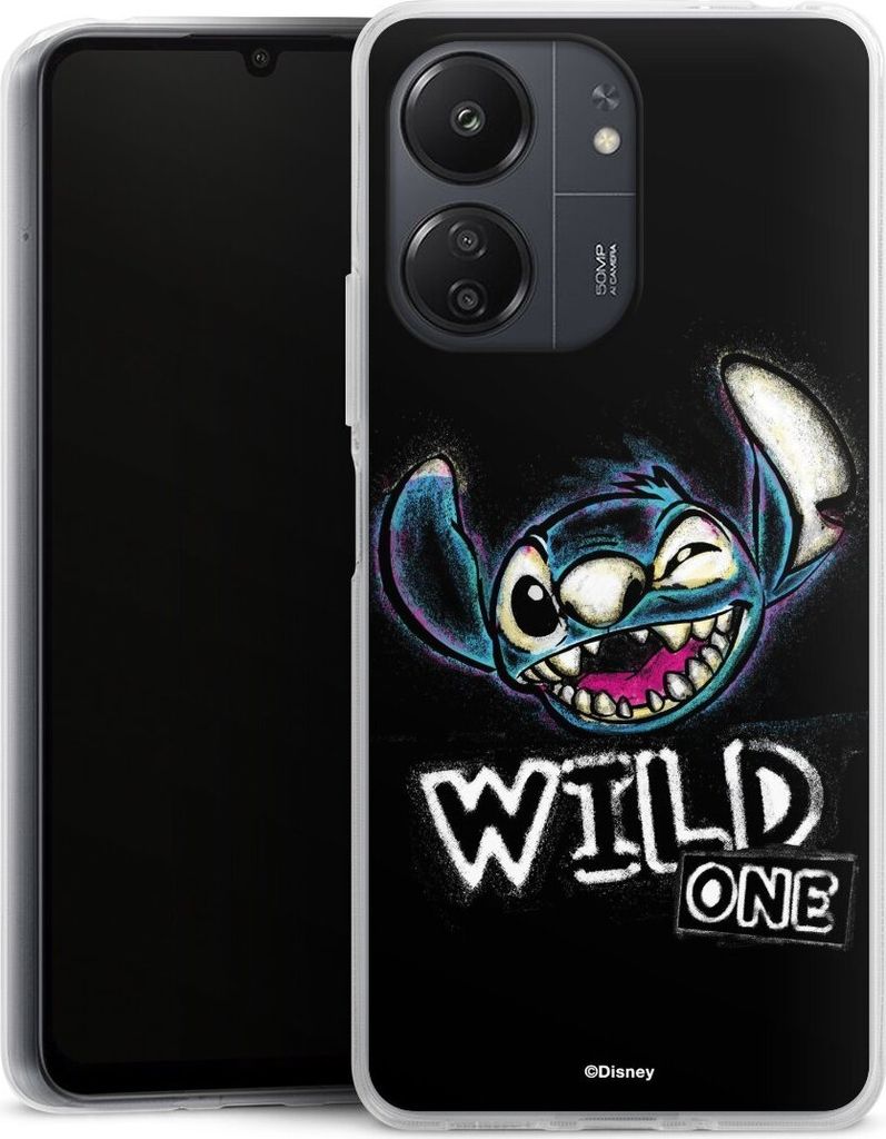 DeinDesign Handyhülle für Xiaomi Redmi 13C 4G Silikon Hülle Case Smartphone Schutzhülle Disney Offizielles Lizenzprodukt Lilo & Stitch