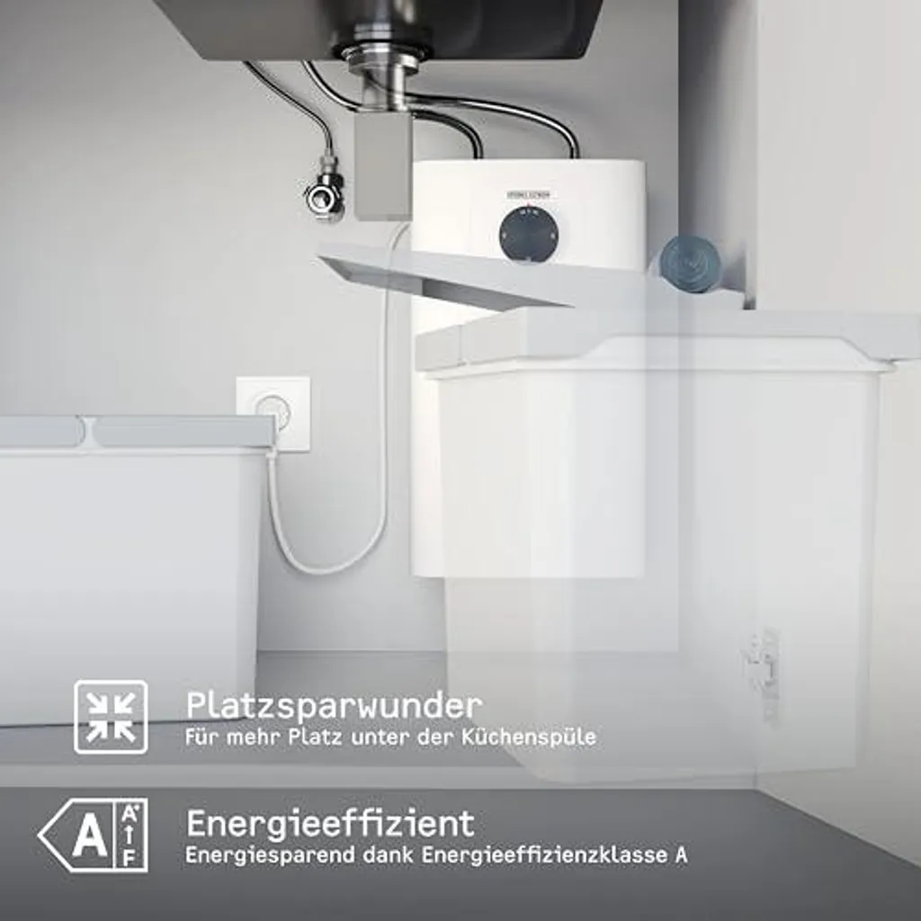 Petit chauffe-eau électrique sous évier 5L compact SNU 5 Plus - 17