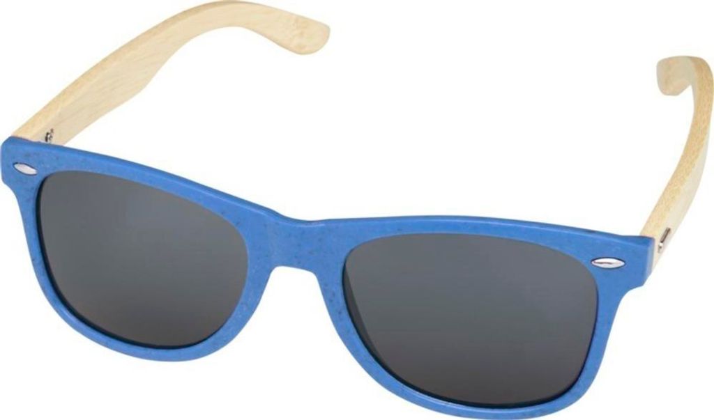 Avenue - Sonnenbrille "Sun Ray", Bambus PF3839 (Einheitsgröße) (Blau)