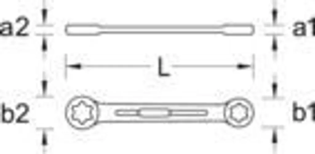 Gedore chiave a doppio anello esterna TORX E20xE24 TX 4 E20xE24 - 7
