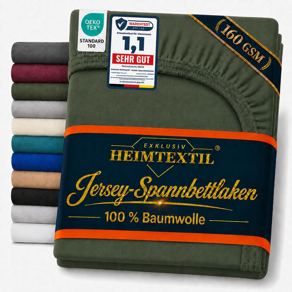 EXKLUSIV HEIMTEXTIL Jersey Spannbettlaken Deluxe 70 x 140 Produktbild 