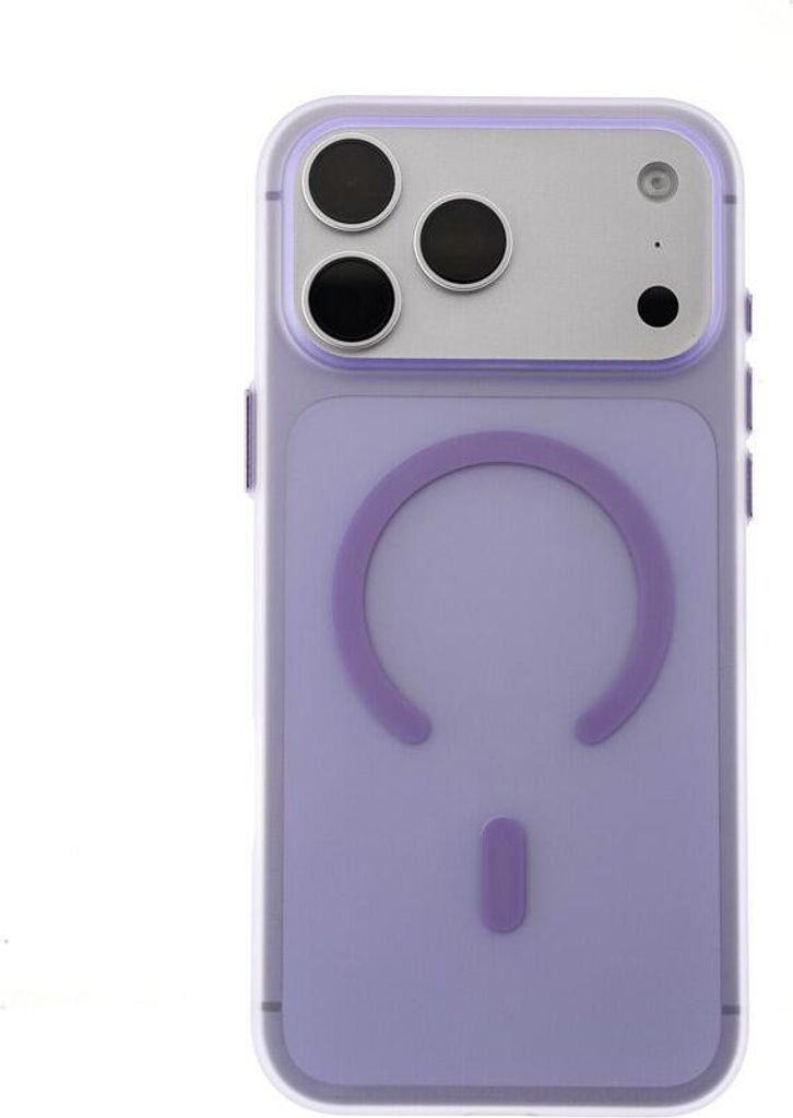 Dünne Handyhülle Bumper mit Magnetring kompatibel mit iPhone 17 Pro Lila
