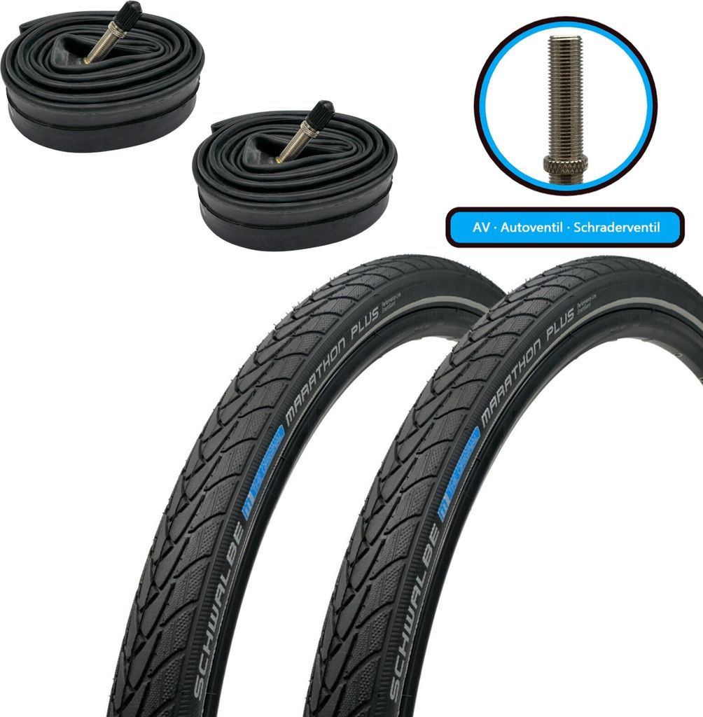 2x Schwalbe Marathon ALMOTION E25 Faltreifen - 28x1.5 / 40-622 / 700x38C, Reflex, Addix, Für E-Bike & Tour