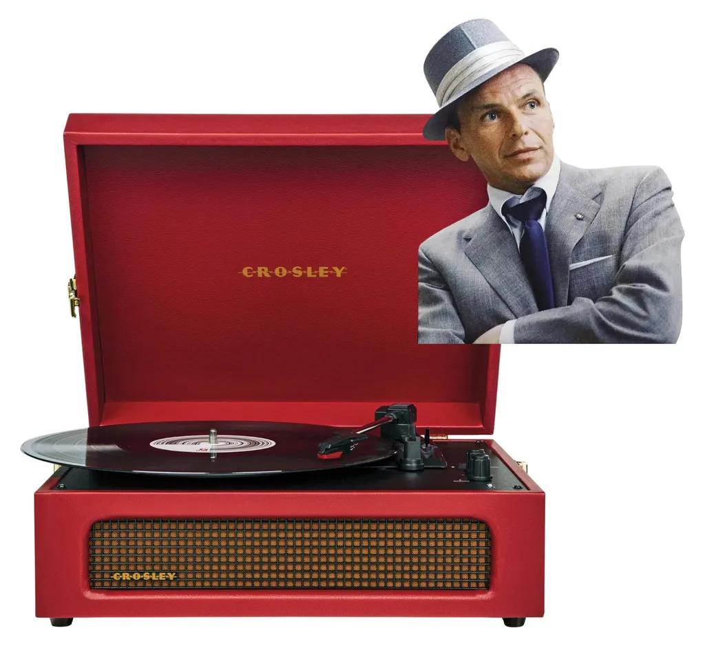 Crosley Voyager Burgundy Giradischi 2-Way Bluetooth In/Out Offerta