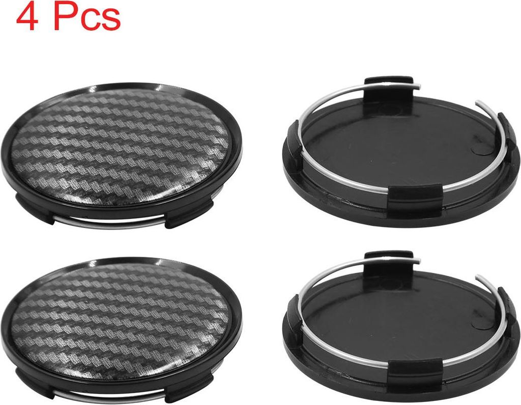 4 Stück Nabendeckel 63mm Universal Radnabenkappen aus Hochwertiges ABS Felgendeckel Felgenkappen