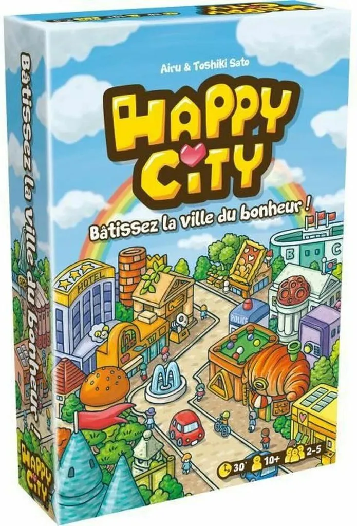 Jeu de société Happy City Asmodee VF - Le jeu de cartes d'urbanisme fun
