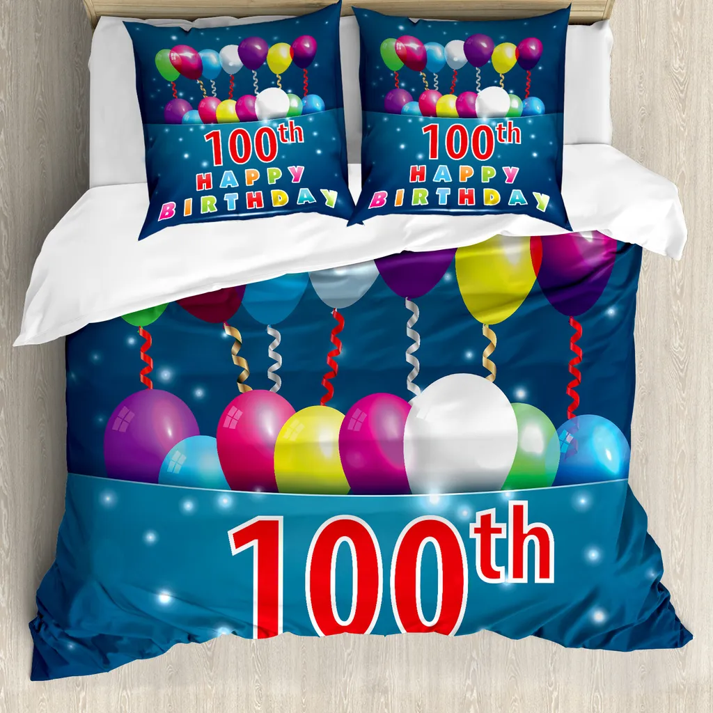 Offerta Set Copripiumino ABAKUHAUS 100 Anni 155x220 Blu Antiacaro