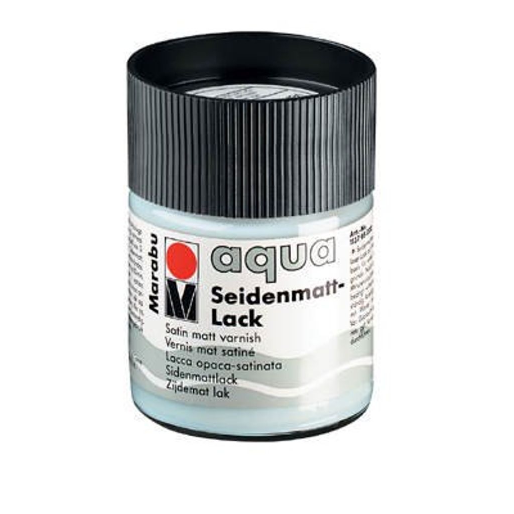 Marabu Seidenmattlack Aqua seidenmatt 50 ml im Glas Produktbild 