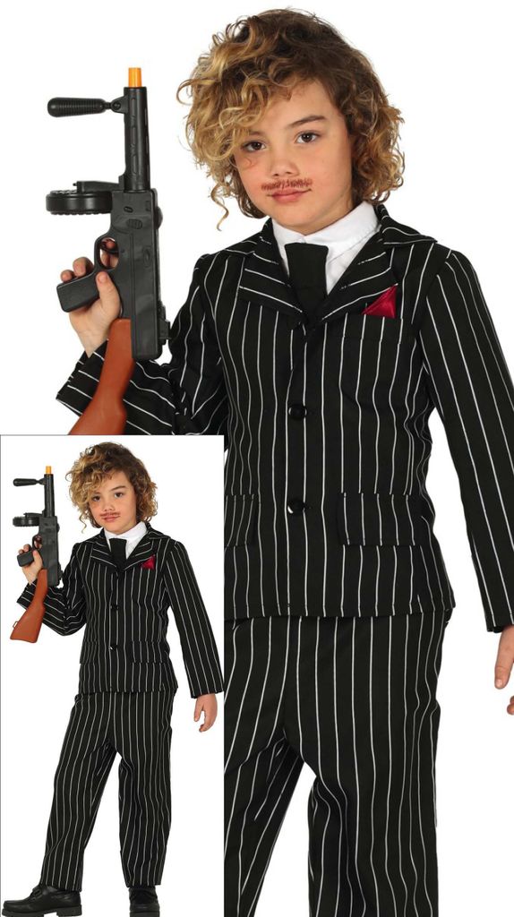 Gangster z 20. rokov Detský kostým Karneval Mafia Look Obrázok produktu 