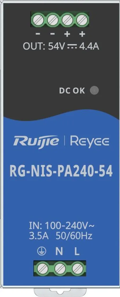 Alimentatore RG-NIS-PA240-54 Reyee 54V 240W per Sistemi PoE