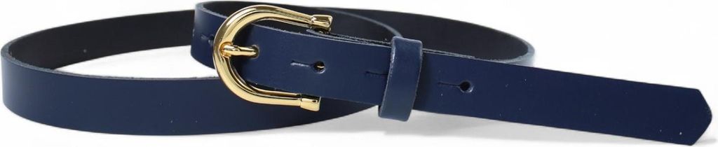 FRONHOFER schmaler Damengürtel 2,2 cm mit vergoldeter Hufeisen Gürtelschnalle