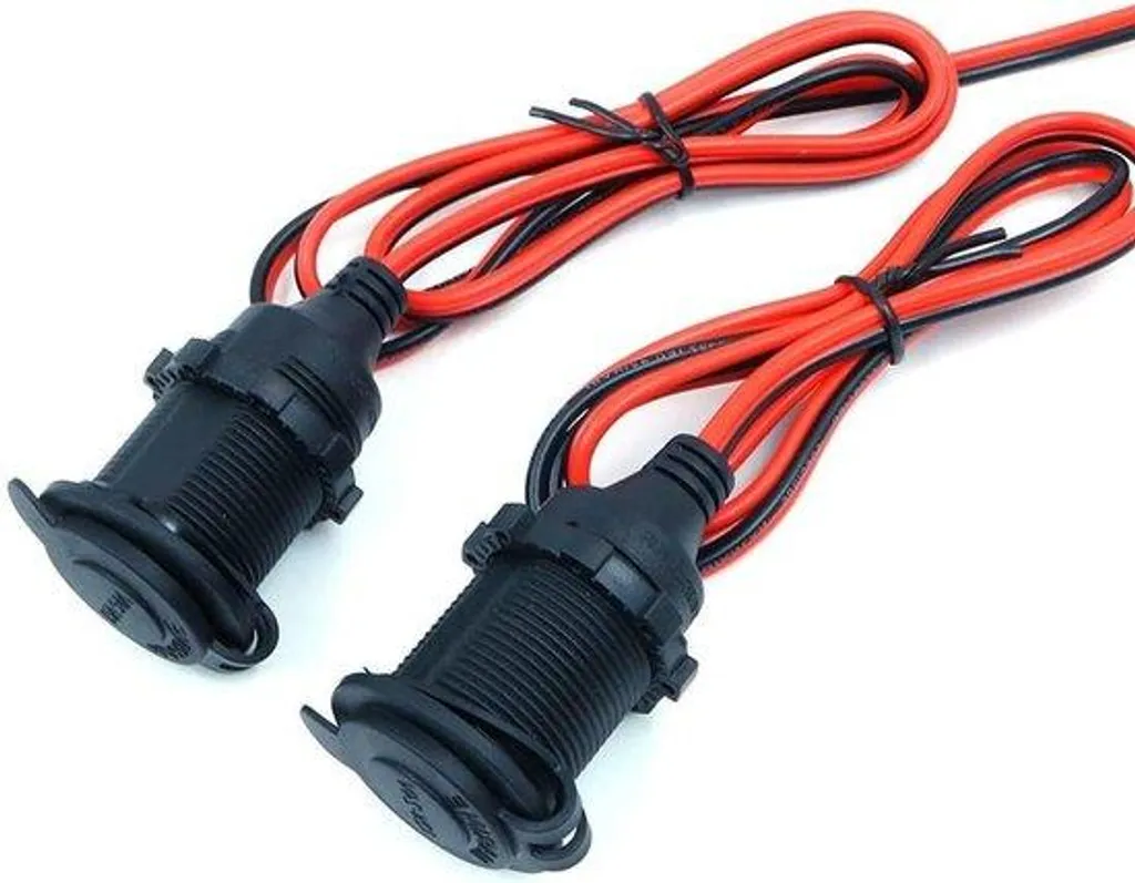 Allume-cigare étanche 12V 24V robuste avec câble batterie œillet
