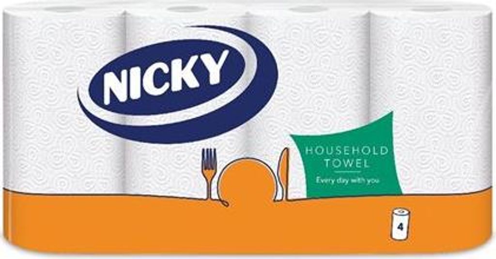 Utěrky kuchyňské Nicky, 48 útržků, 20,8 x 21 cm, 10 m, 2 Obrázek produktu 