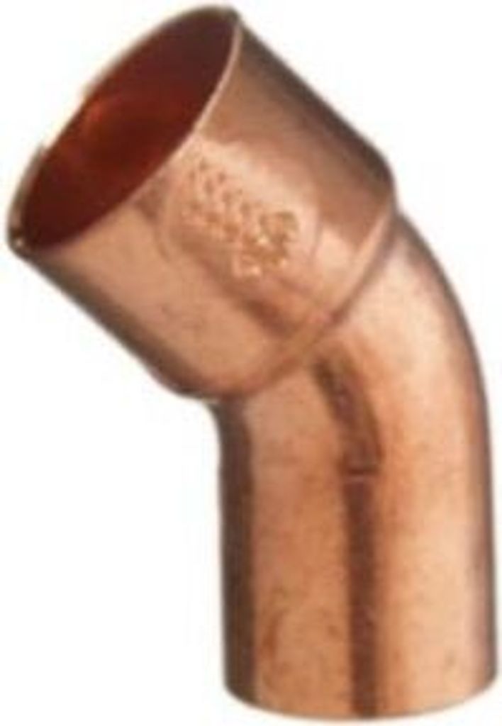 Cornat Kupfer-Lötfitting Bogenstück 45 Grad für Rohre mit Produktbild 