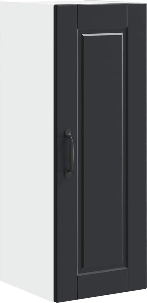 Soluzione Salvaspazio Cucina 30cm Nero | Mobiletto Dispensa Legno