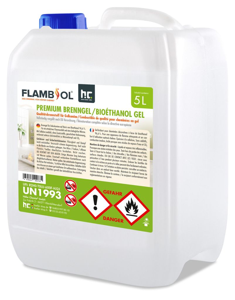 5 L FLAMBIOL® Premium Brenngel Produktbild 
