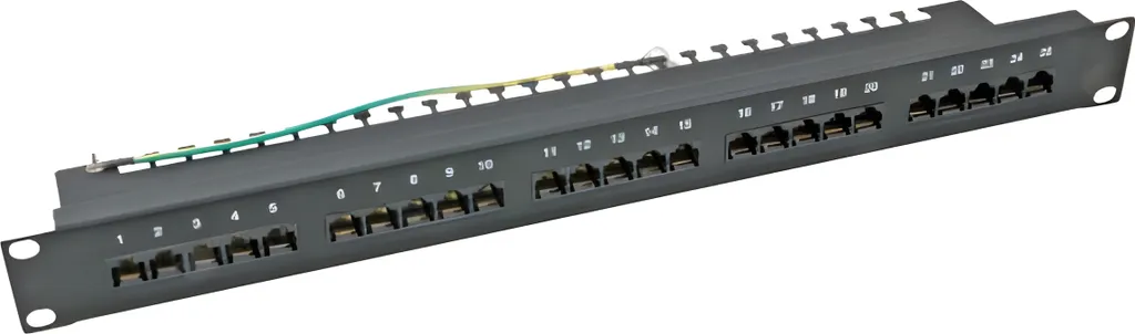 Panneau de raccordement RJ45 EFB pour centraliser 25 lignes ISDN