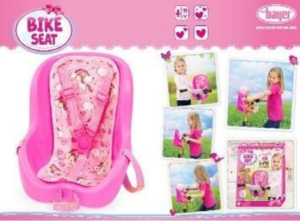 Bayer Design 67300AA Dolls Bike seat, Pink 並行輸入品 Bayer Design 67300AA Dolls bike seat, Pink : : Toys