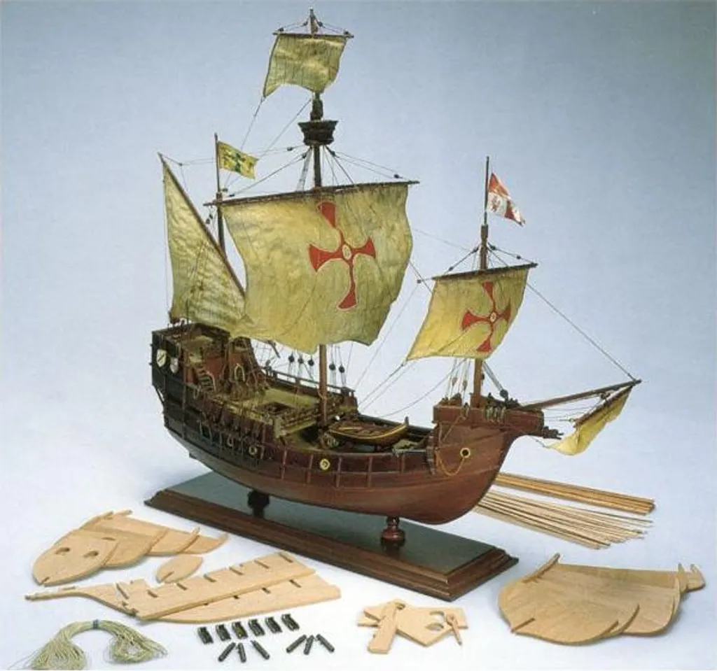 Construisez la Santa Maria 1:65 Amati - Maquette Historique à Monter