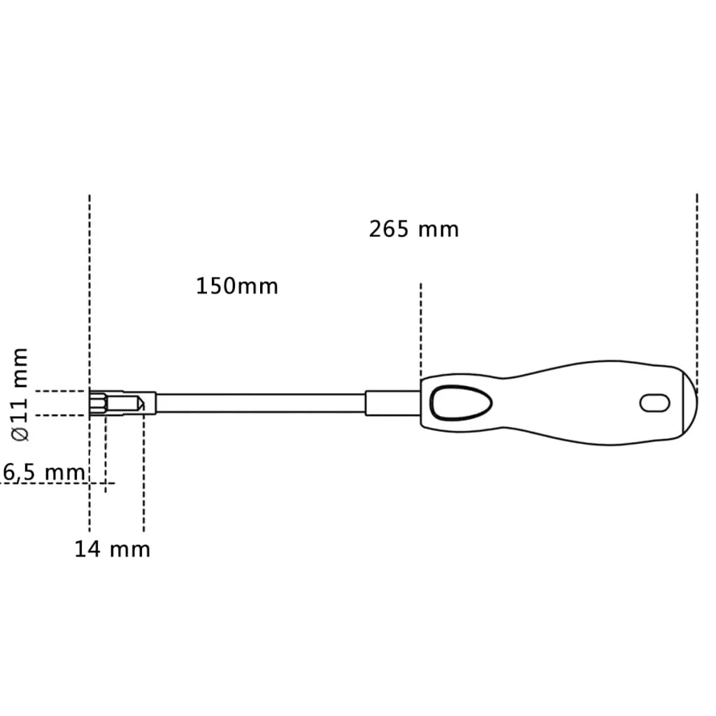 Beta Tools 943FL Clé à douille emmanchée 7 mm flexible 009430307 - 2