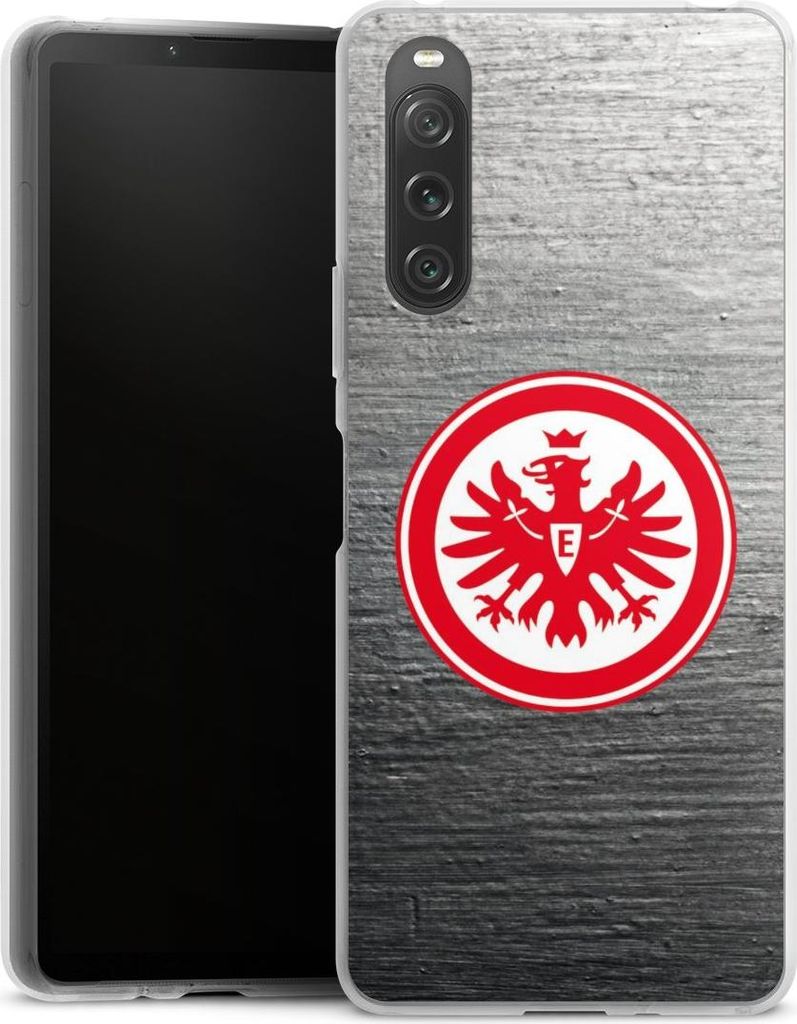 DeinDesign Handyhülle für Sony Xperia 10 V Silikon Hülle Case Smartphone Schutzhülle Eintracht Frankfurt Logo SGE