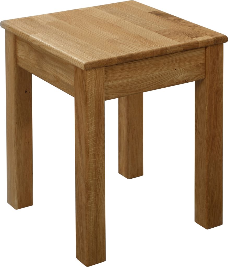 Krok Wood 1x Hocker Tomas aus Massivholz in Eiche 35x35x45 Produktbild 