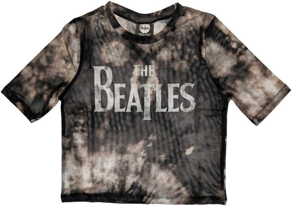The Beatles - Kurzes Top für Damen RO5802 (M) (Schwarz)