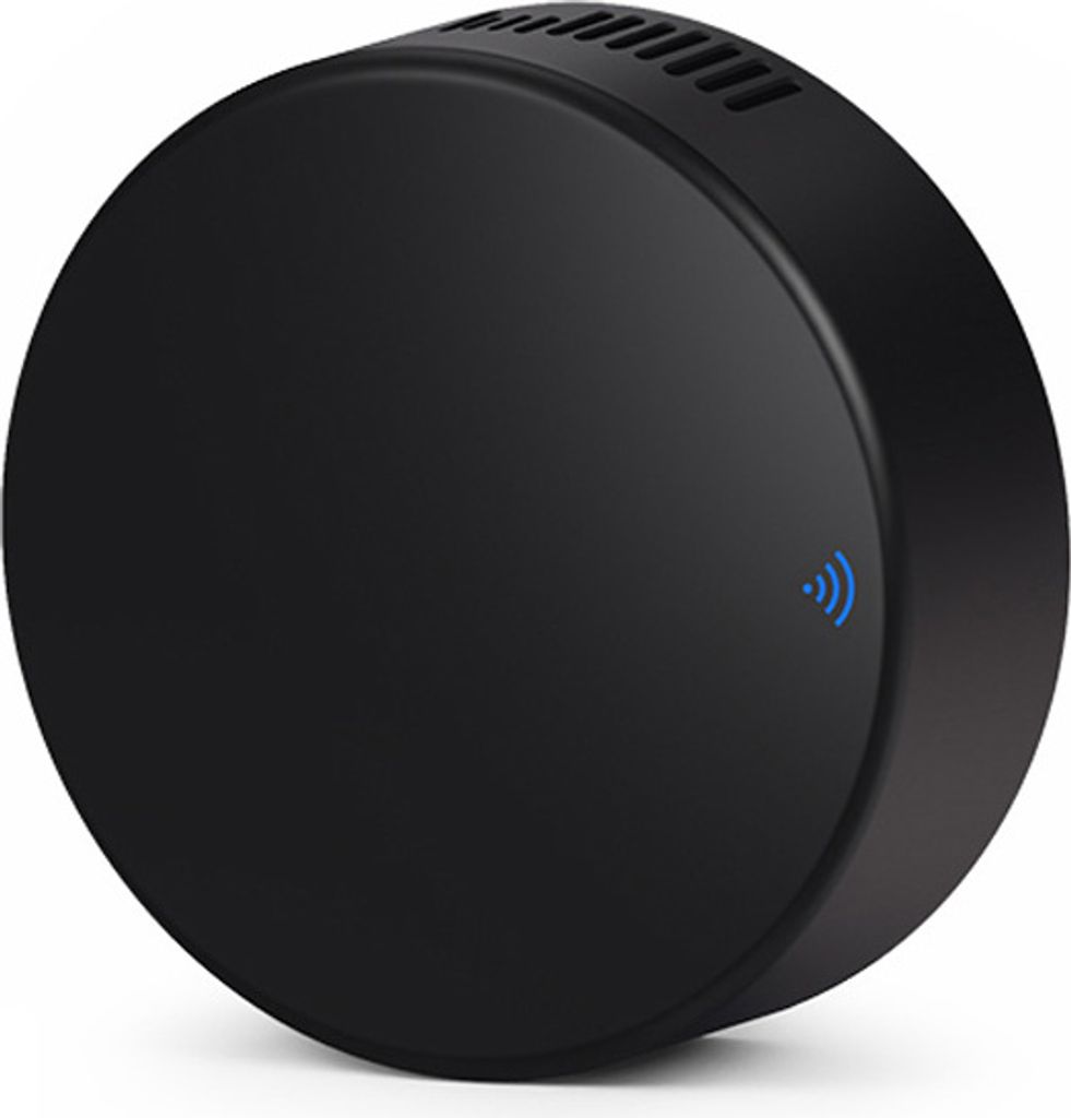 WiFi Smart IR-Fernbedienung. Universelle Mini-IR-Fernbedienung mit Temperatur- und Feuchtigkeitssensor fuer TV-Klimaanlage. Echtzeitueberwachung. T...