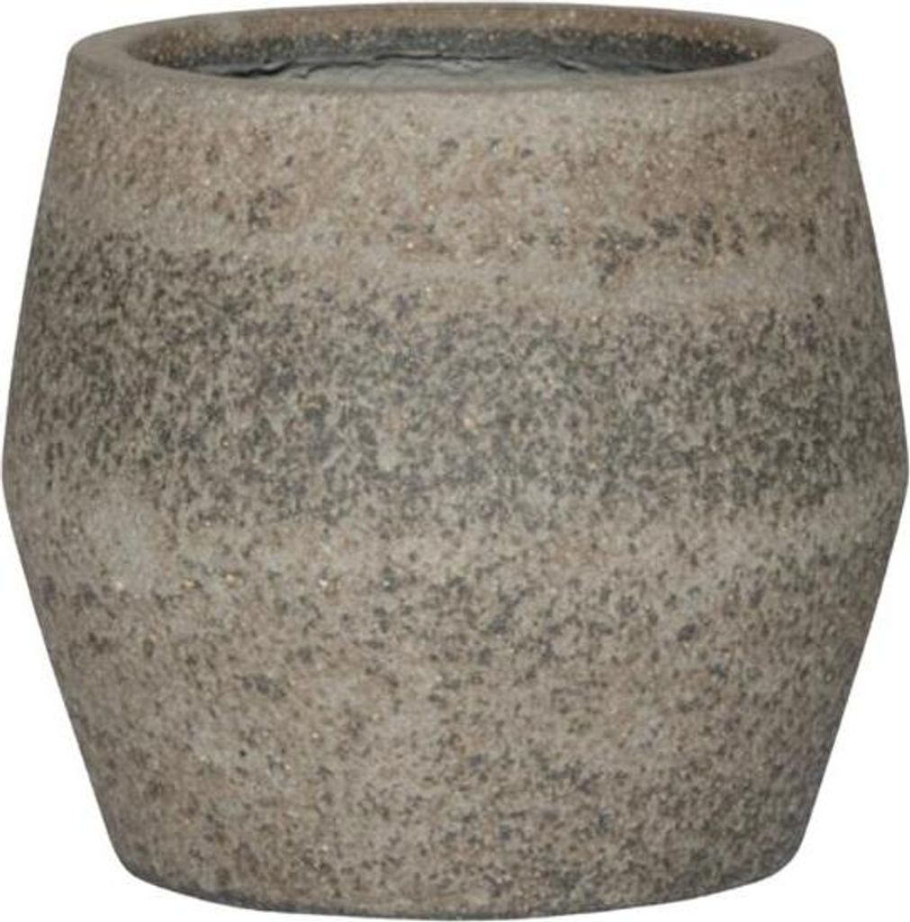 Pflanztopf Harley L Dioriet Grey – D53xH32cm – Blumentopf in edler Steinoptik – Breiter, robuster Pflanzkübel aus wetterfestem Kunststoff