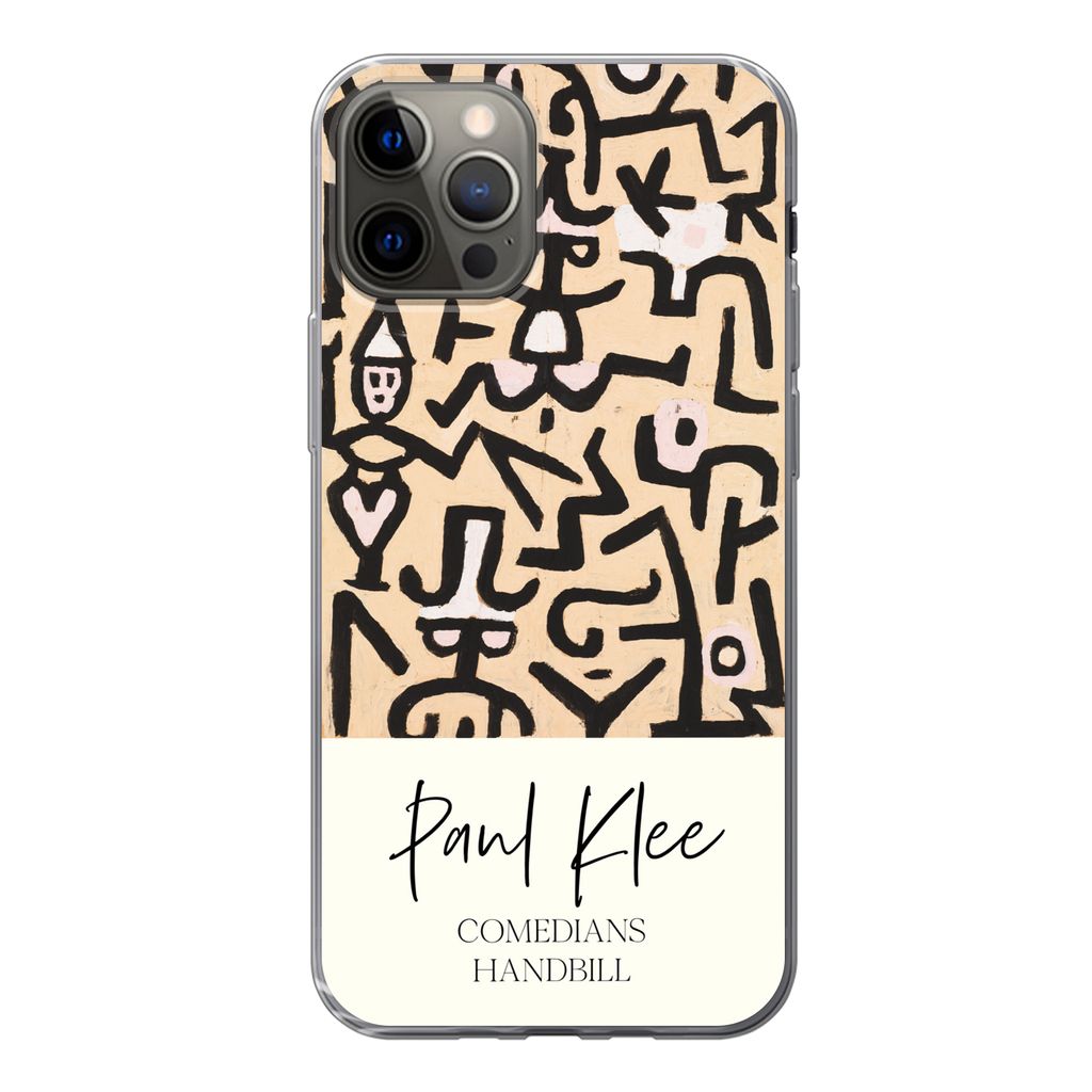 MuchoWow Handyhülle Schutzhülle Hülle für iPhone 13 Pro Gemälde - Paul Klee - Komödianten Flugblatt Silikon Softcase Handy Hülle - Handy-T...