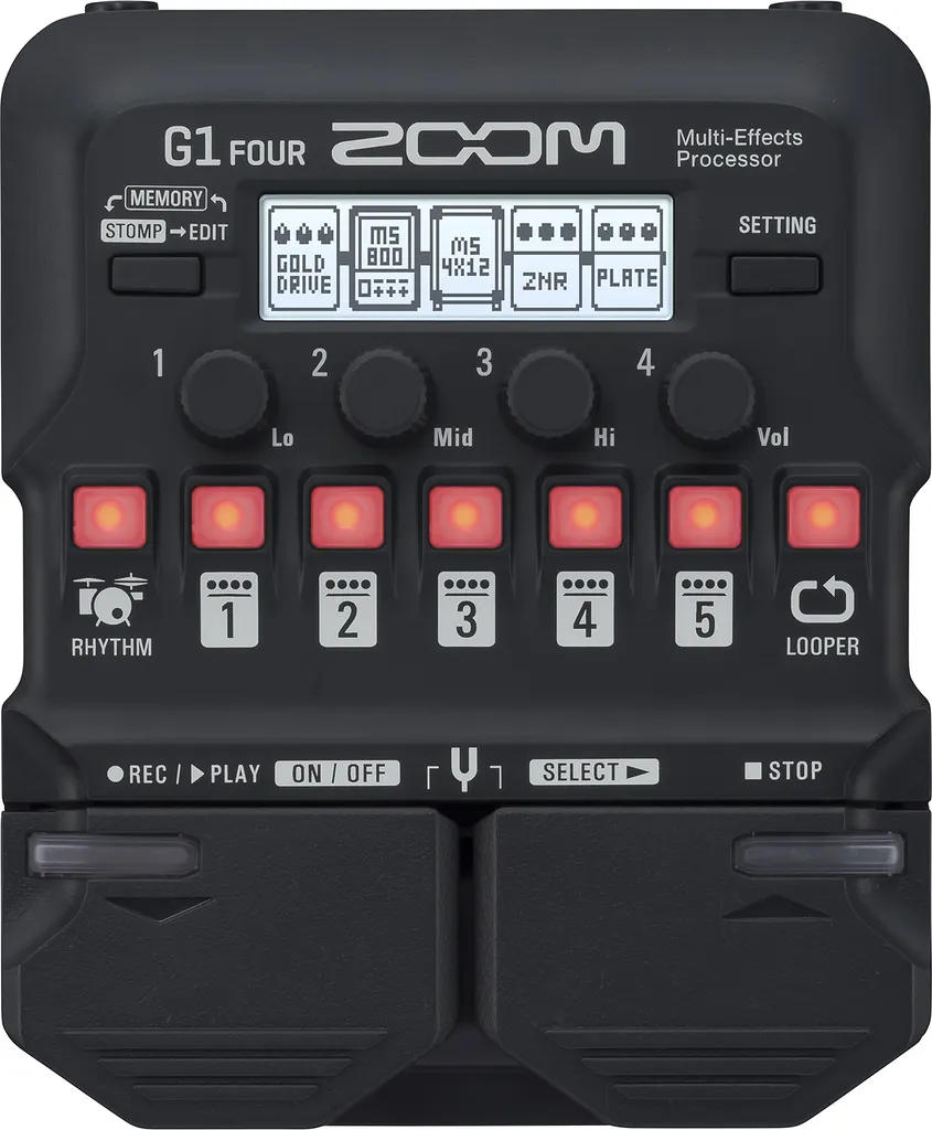 Zoom G1 Four : Tout vos Effets Guitare dans un seul Appareil Portable