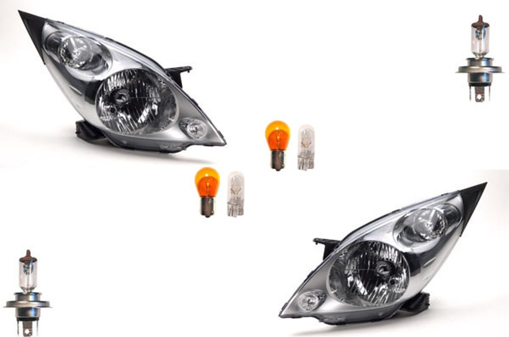 Johns, Scheinwerfer Halogen HSW passend für Chevrolet Spark 10-12 Leuchtmittel Satz L R 95950384 95226891 95950385 95226892