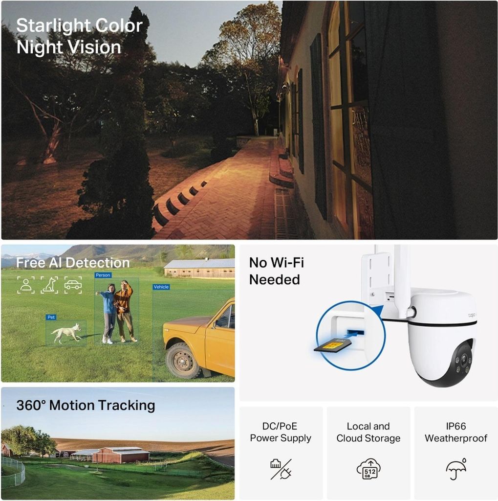 Tapo C501GW Outdoor Pan/Tilt 4G LTE Camera Obrázek produktu 