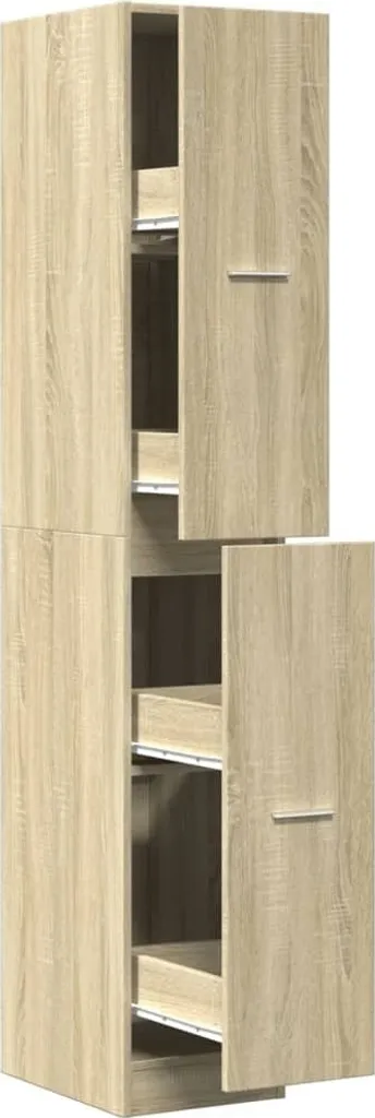 vidaXL Armadio per farmacia rovere Sonoma 30x41x174,5 cm Materiale in legno