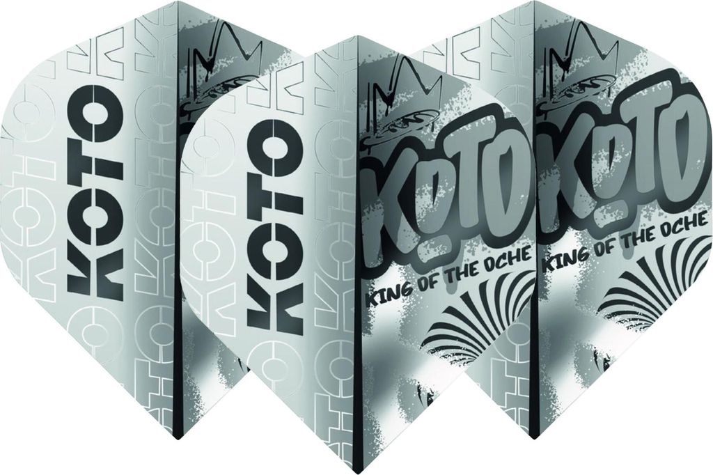 KOTO Rebel Silver NO2 - Dart Flights