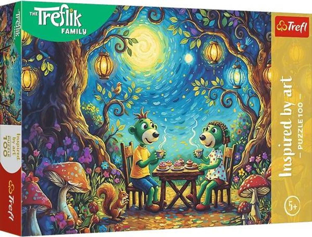 Trefl Puzzle 100 Teile: Kunst trifft Familienspaß im Café