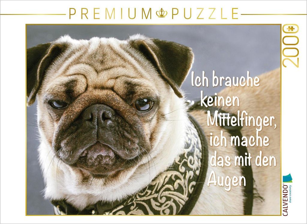 CALVENDO Puzzle Ich brauche keinen Mittelfinger, ich mache Produktbild 