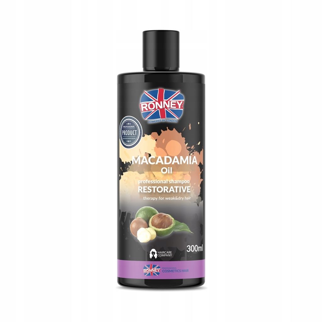 Ronney Professionelles Restauratives Shampoo mit Macadamiaöl, 300ml