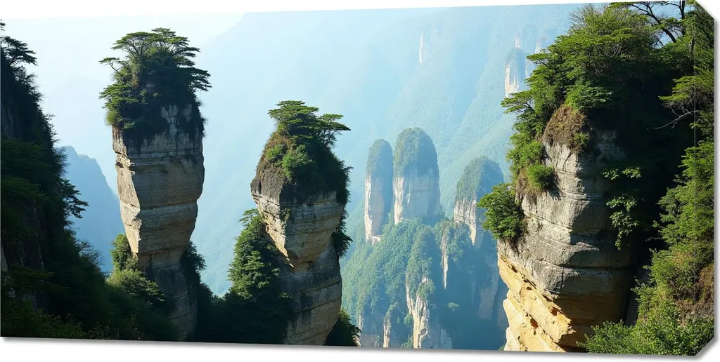 Décoration Murale Panorama Rocheux - Grande Toile Imprimée 100x50