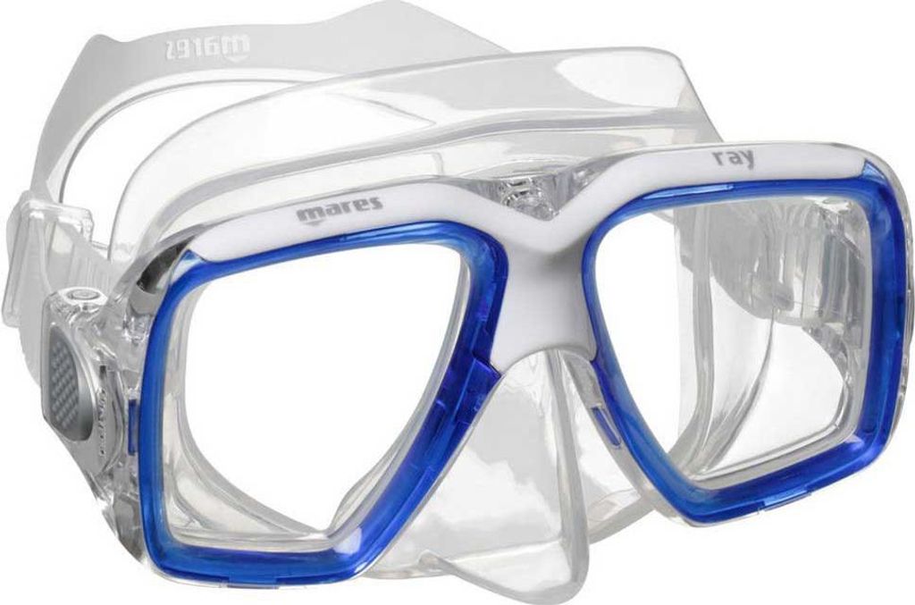 Mares Aquazone Ray Carton Box Tauchmaske Weiß,Blau Weiß,Blau One Size