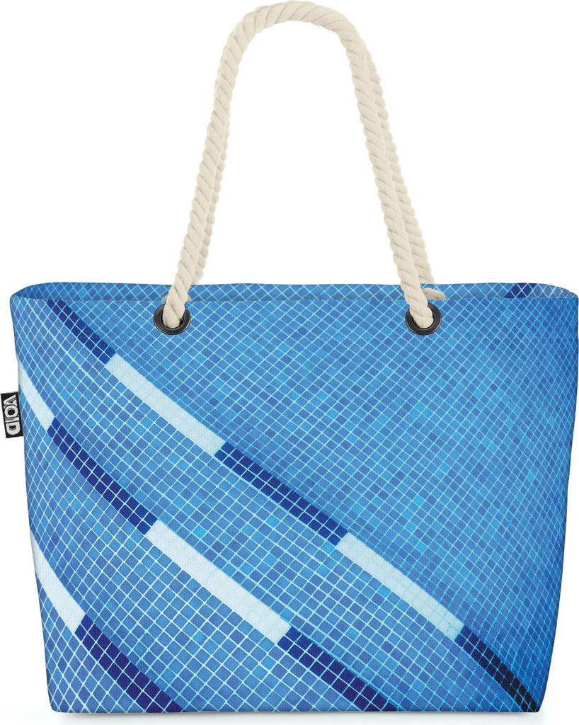 VOID Schwimmbecken Strandtasche Shopper 58x38x16cm 23L XXL Einkaufstasche Tasche Reisetasche Beach Bag