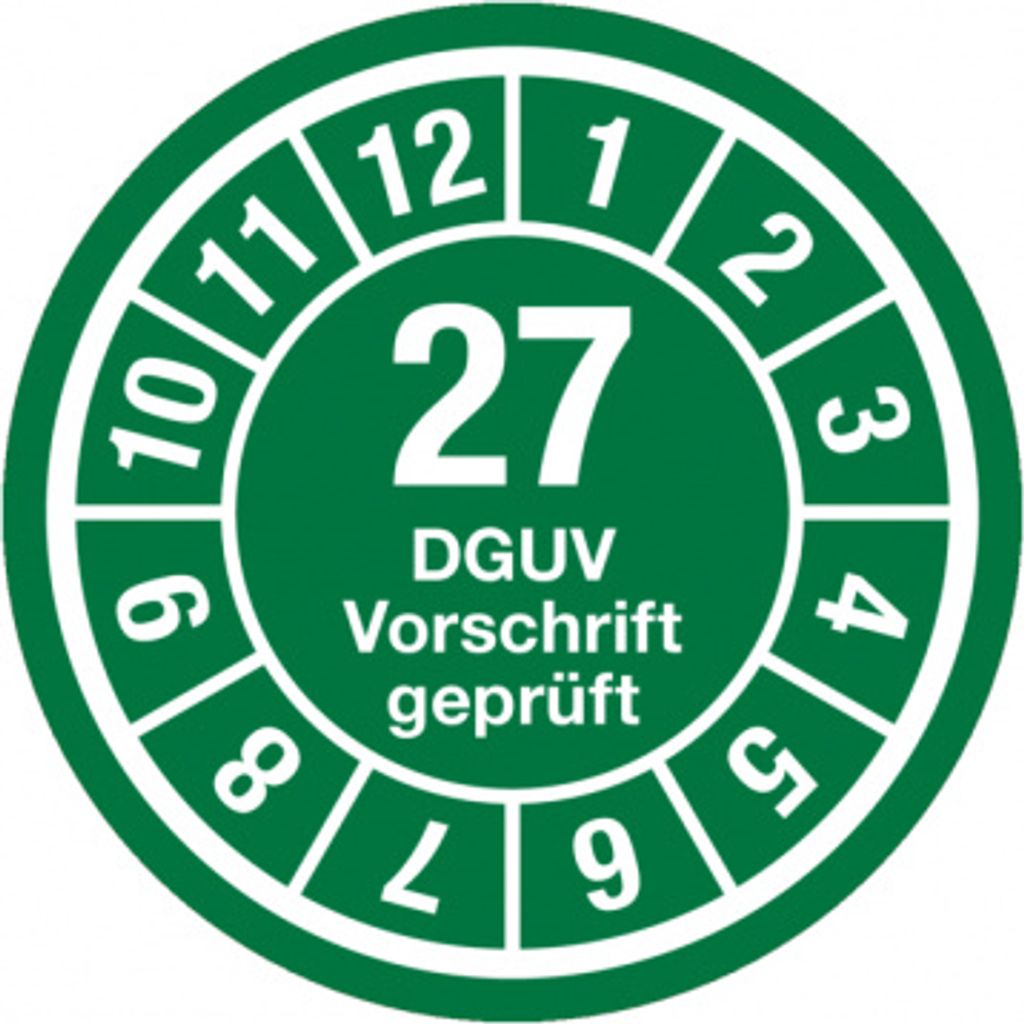 Dreifke Aufkleber Jahresprüfplaketten, DGUV Vorschrift , Jahresfarben...