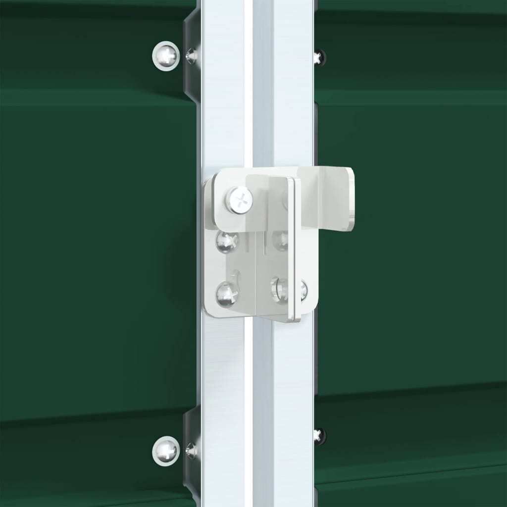 vidaXL Odpadkový box na 3 tony zelený 216x81x115 cm oceľ Obrázok produktu 3