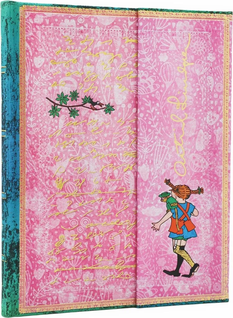 Cahier Paperblanks Astrid Lindgren Pippi Ligné Ultra 18x23cm Magnétique