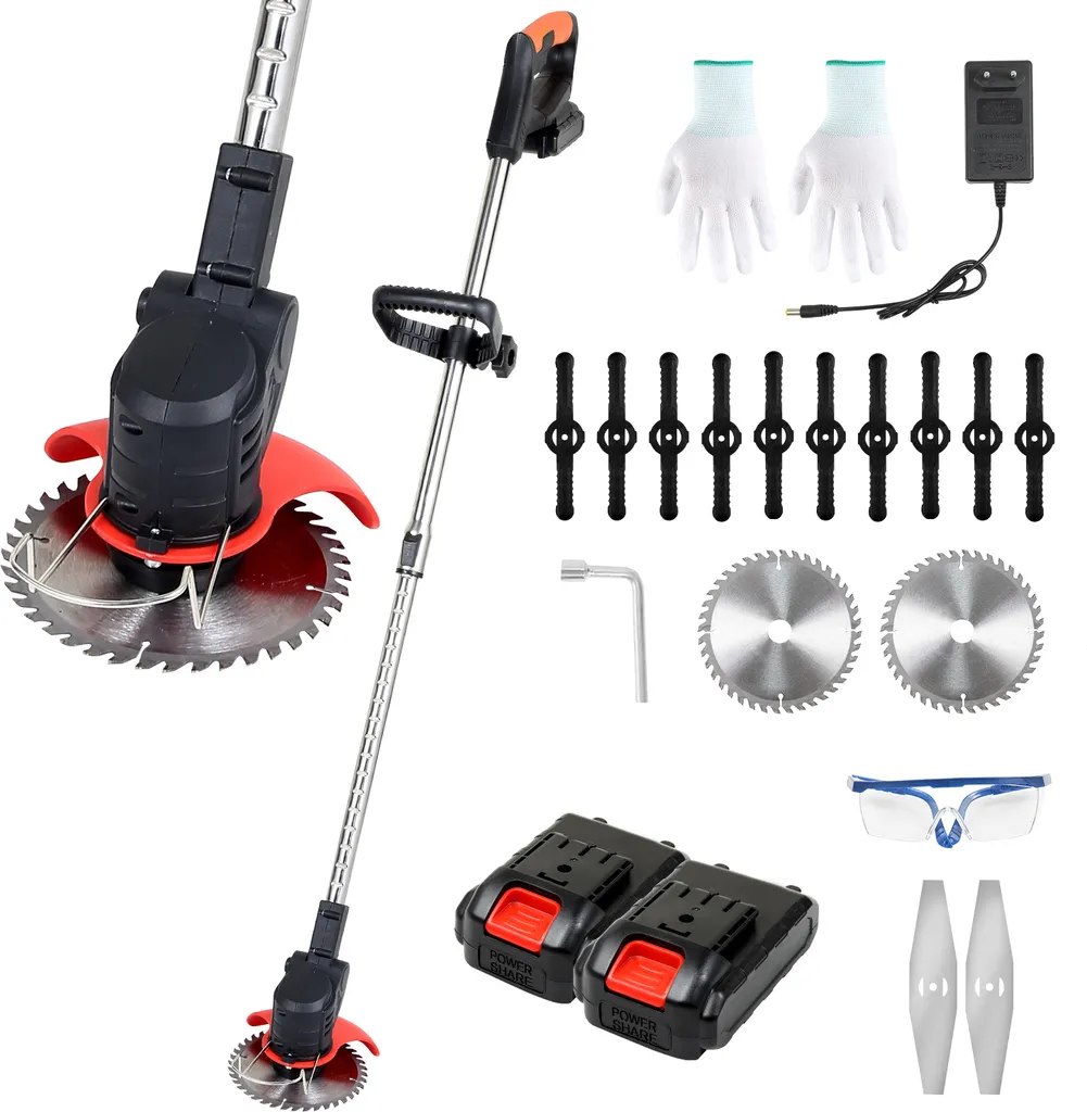 Coupe-bordure sans fil Yakimz 21V avec double batterie et chargeur kit