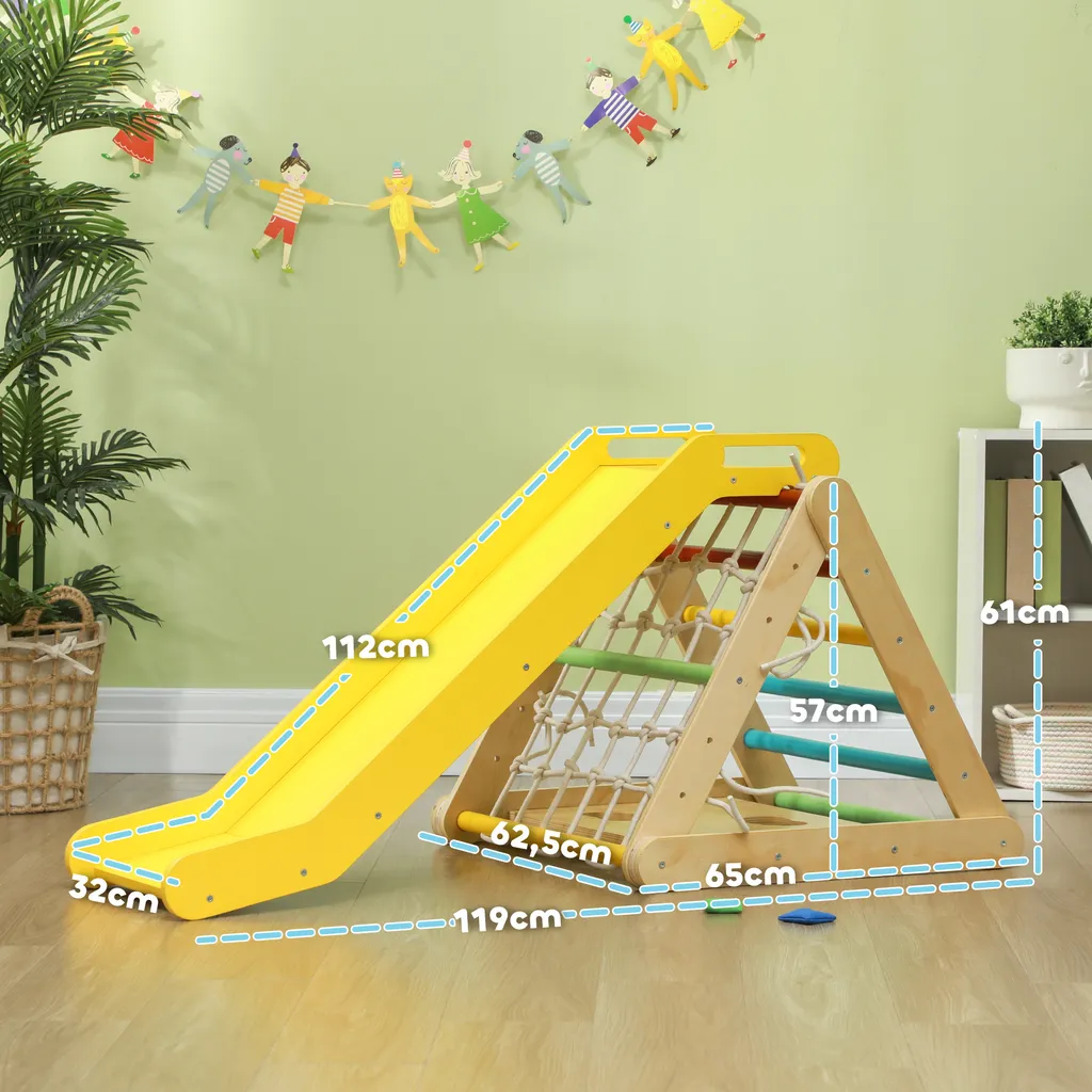Triangle d'escalade 5 en 1 multicolore charge 50 KG AIYAPLAY - 5