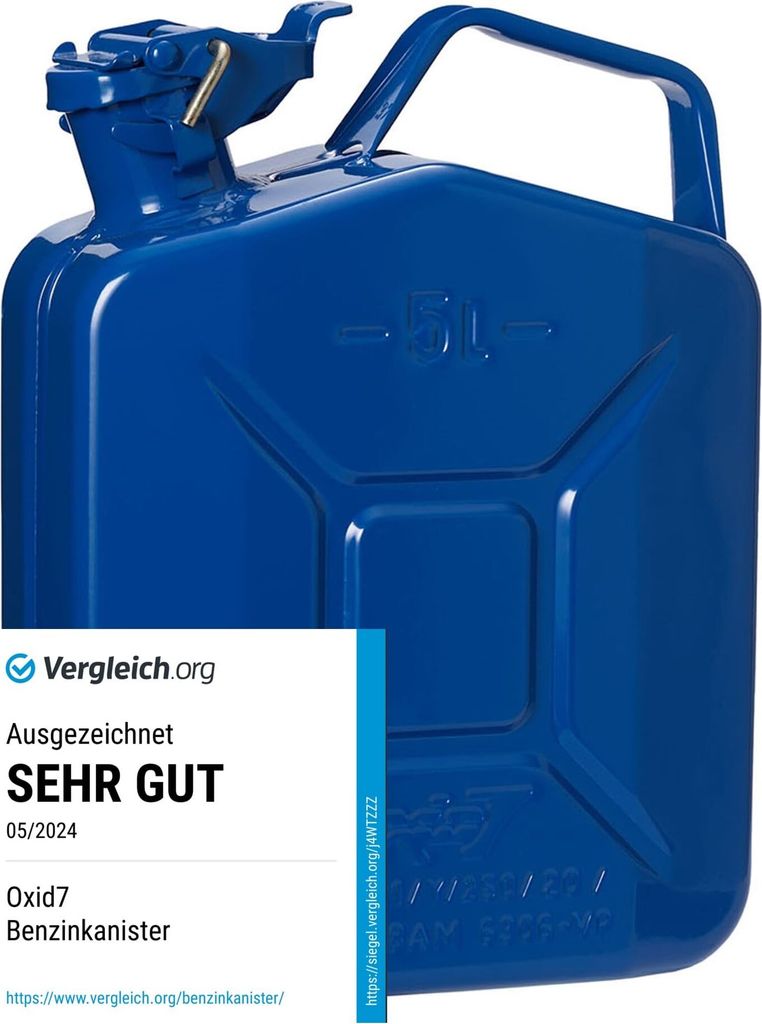 Oxid7 Bidon à carburant métal 5l bleu * Image du produit 